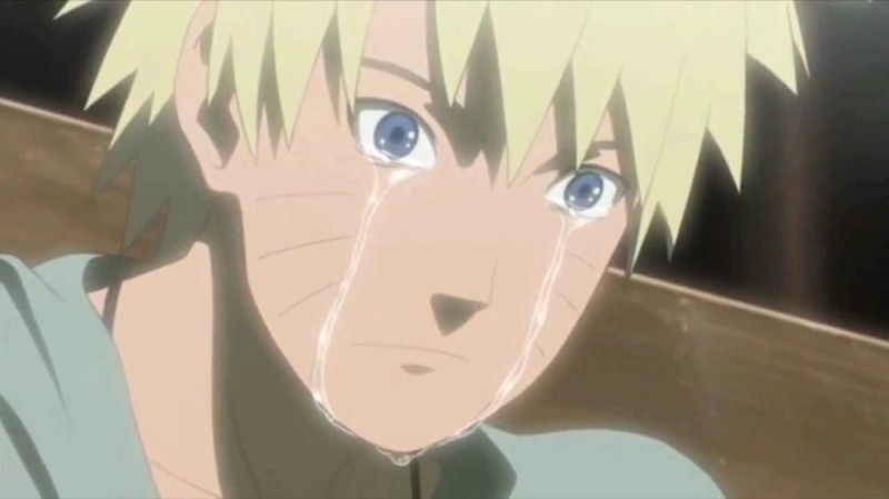 Create meme: naruto , Naruto cries after Jiraiya's death, Naruto is sad