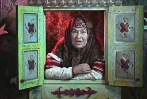 Create meme: Russian folk tales, a storyteller, grandma