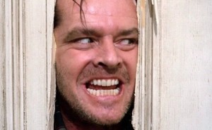 Create meme: the shining Stanley, the shining Jack Nicholson with an axe, Nicholson the shining