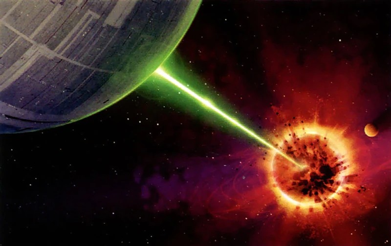 Create meme: star wars death star, star wars, The death Star destroys Alderaan