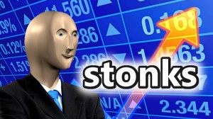 Создать мем: stonks мем, маркетолог мем stonks, stonks game club