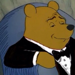 Создать мем: самодовольный винни, Винни-Пух, tuxedo winnie the pooh