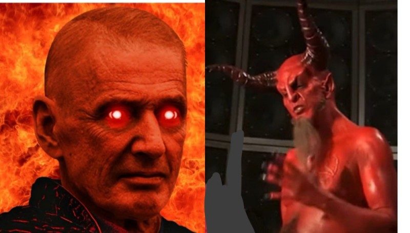 Create meme: Satan I'm your big fan meme, The devil meme, The devil is in hell