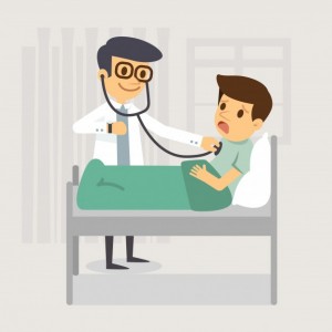 Create meme: doctor and patient vector, pediatrician vector, doctor and patient vector