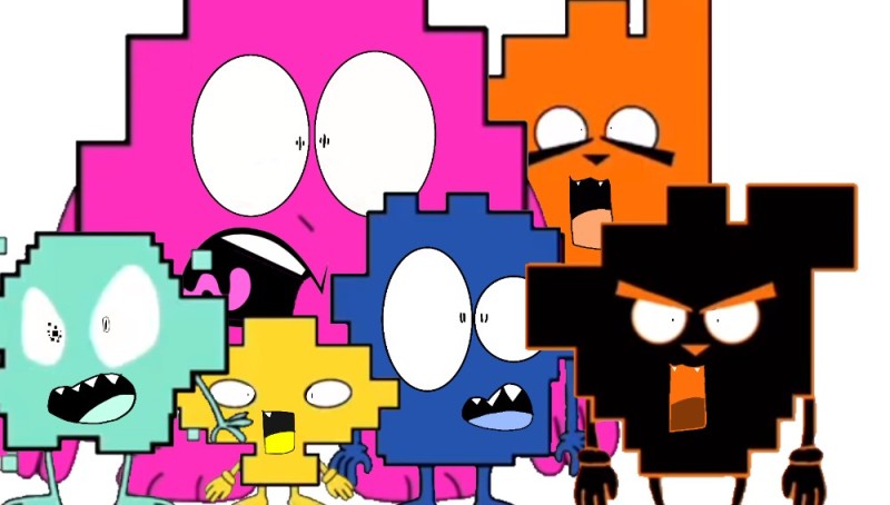 Create meme: nicktoons uk pixels, Unicitti Nickelodeon, animated series