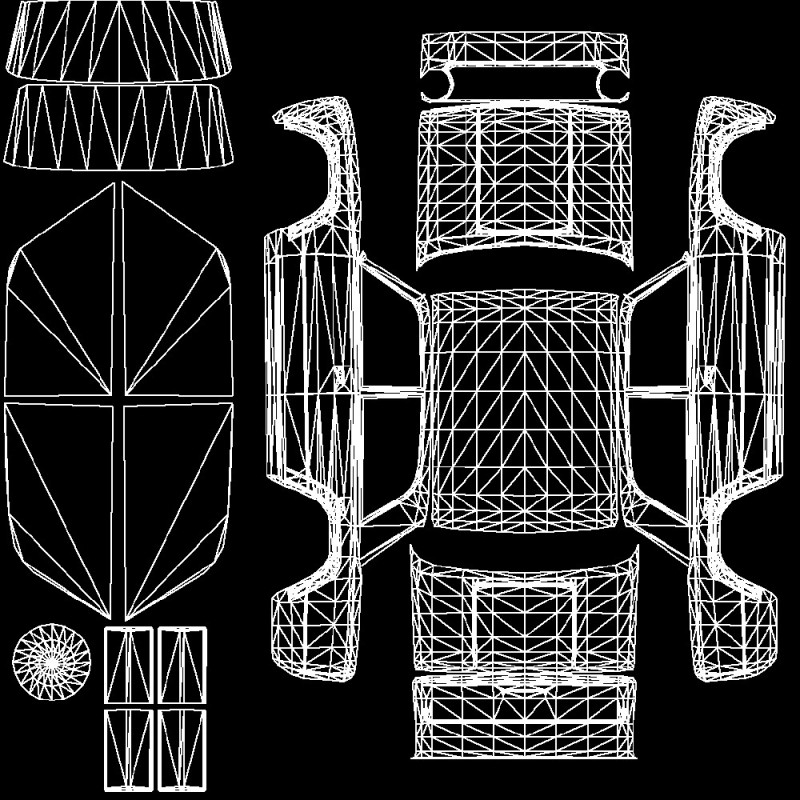 Создать мем: uv развертка, развертка автомобиля, машина развертка