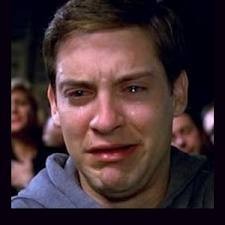 Create meme: crying Tobey Maguire, Tobey Maguire, Tobey Maguire crying