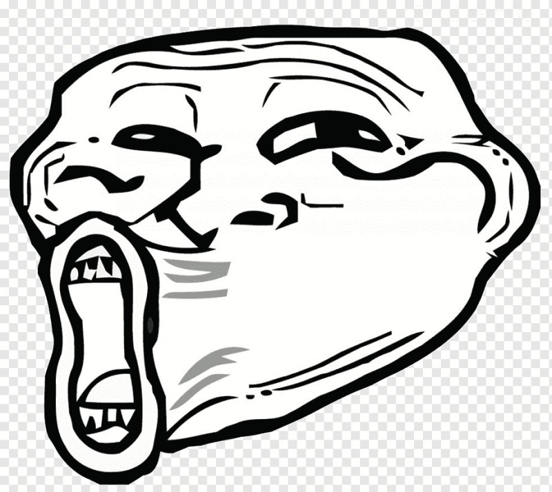 Create meme: the trollface on a transparent background, trollface meme, trolls meme