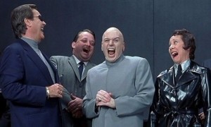 Create meme: Dr. evil memes, Dr. evil, Austin powers the laughter of villains