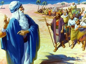 Создать мем: евреи идут через пустыню, исход евреев из египта и сорокалетнее странствование по пустыне, моисей пророк в египте