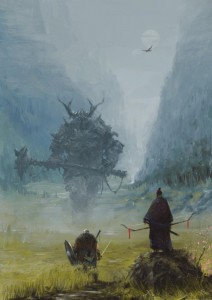 Create meme: Jakub rozalski paintings Witcher, jakub rozalski meme, Jakub rozalski meme