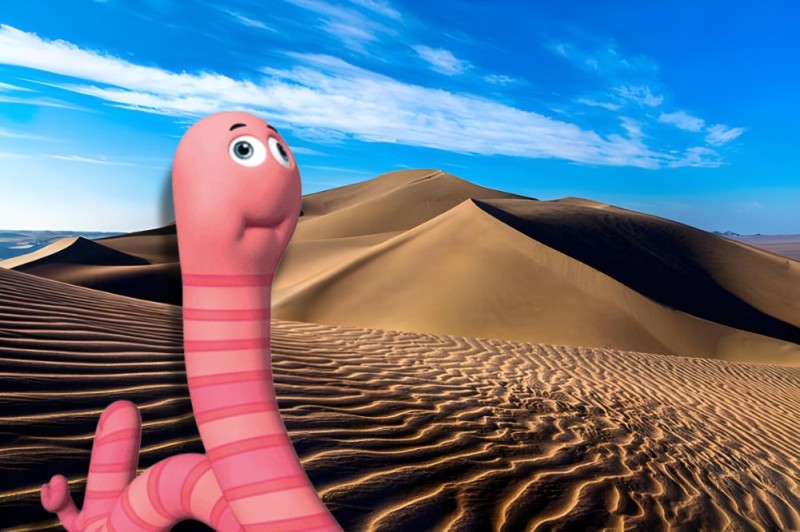 Create meme: worms , worms, bee maya worm max