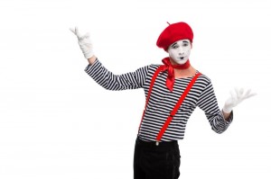 Create meme: mime