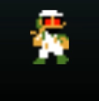 Create meme: Mario and luigi 8 bit, luigi pixel big, super mario bros 2 8 bit luigi