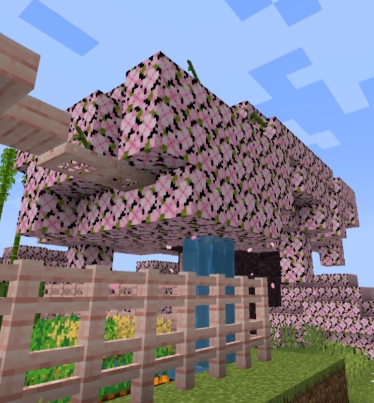 Create meme: Cherry Biome minecraft 1 20, cherry biome minecraft, Minecraft cherry