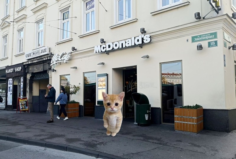 Create meme: kotokafe soulmate Peter, Tallinn McDonald's, McDonald's in Germany