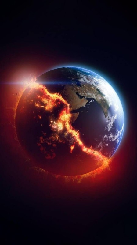 Create meme: the earth is on fire, The burning planet earth, The planet is on fire