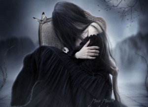 Create meme: Gothic girls, Gothic angel