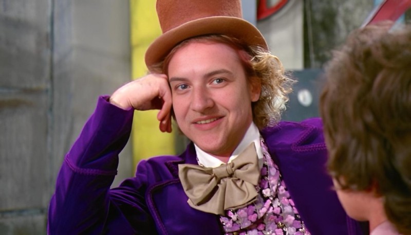 Создать мем: little willy wonka, рассказывай мем, расскажи мне