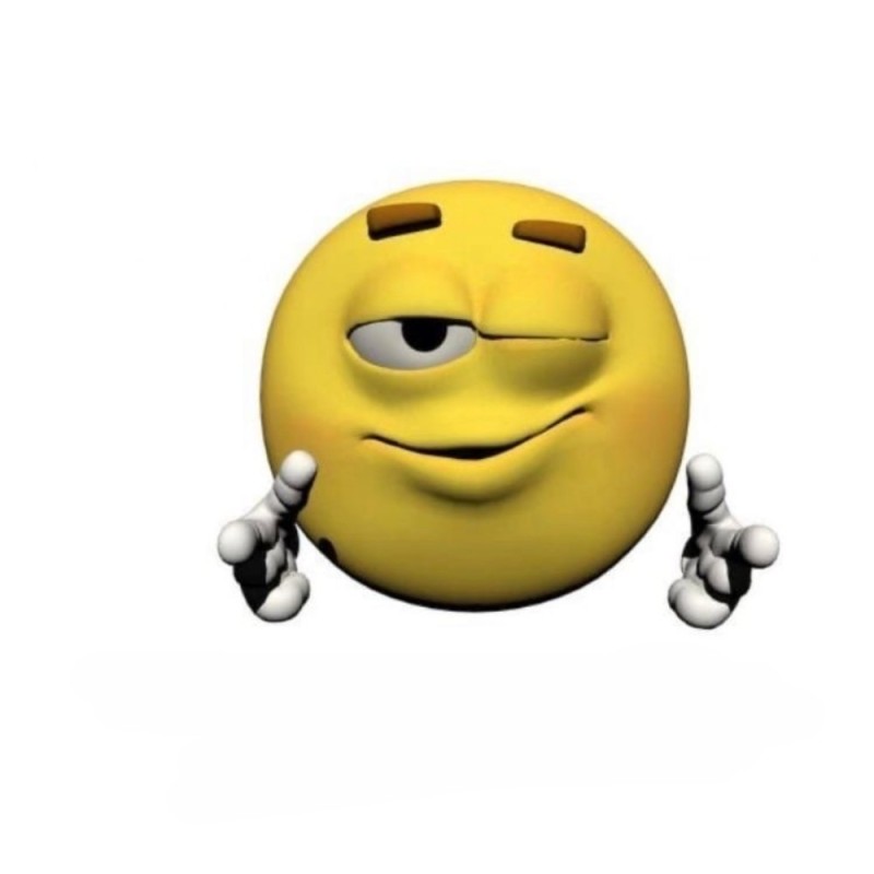 Create meme: emoticons funny, a modest smiley face, 3D smile