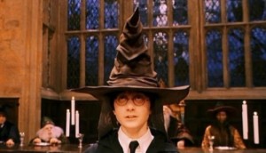 Create meme: sorting hat, Harry Potter and the philosopher's stone, Harry Potter