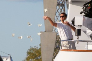 Create meme: DiCaprio throwing money, the wolf of wall street the money, Leonardo DiCaprio the wolf of wall street