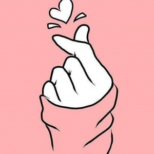 Создать мем: рисунок рука щелчок, японское сердечко пальцами, саранхэ знак пальцами рисунок