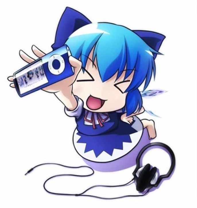 Create meme: cirno touhou chibi, touhou hisoutensoku, miku chibi