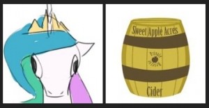 Create meme: Celestia pony, pony