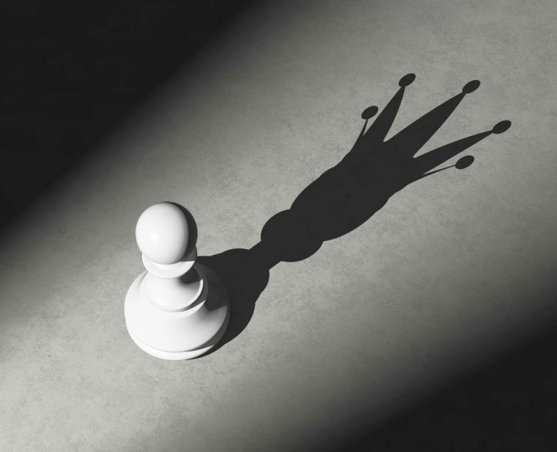 Create meme: pawn with the shadow of the king, avatar with meaning, professional burnout