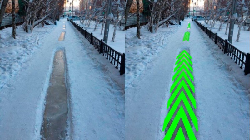 Create meme: winter sidewalk, winter road, slippery road