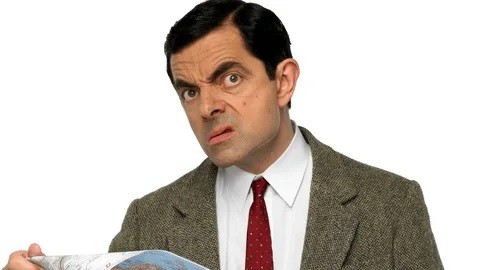 Create meme: Richard Curtis Mr. Bean, Mr bean surprise, Rowan Atkinson 