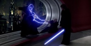 Create meme: star wars Darth Sidious and Anakin, Palpatine, Darth Sidious force lightning