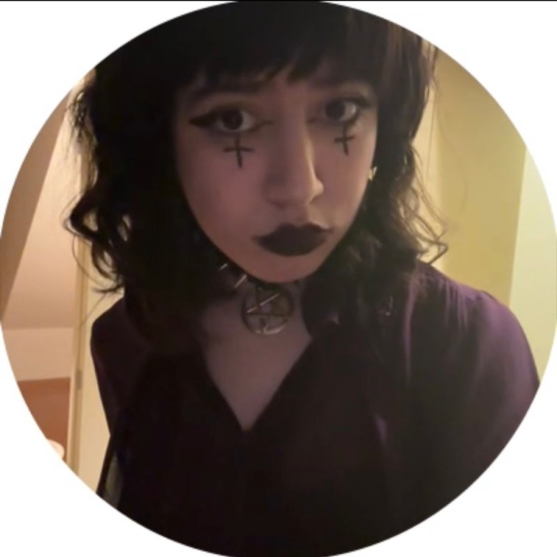 Create meme: girl , punk makeup, gothic makeup