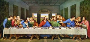 Create meme: da Vinci the last supper, the last supper, the last supper of Leonardo da Vinci