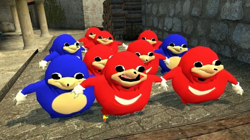 Create meme: Uganda knuckles, Uganda Knuckles in Harris Mod, Uganda knuckles meme