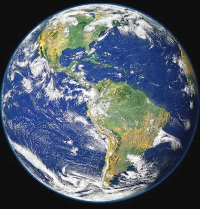 Create meme: earth view from space, our planet earth, view of earth from space