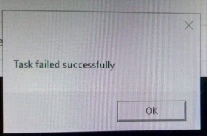 Создать мем: failed, задача успешно провалена, successfully failed