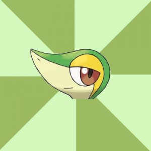 Создать мем: pokemon black, snivy, Smugleaf