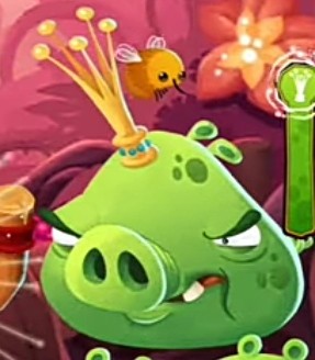 Создать мем: angry birds toons король свиней, angry birds pop pigs, энгри бердз 2 король свиней