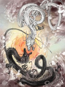 Создать мем: сюаньлун дракон, восточный дракон, китайский дракон лун ван