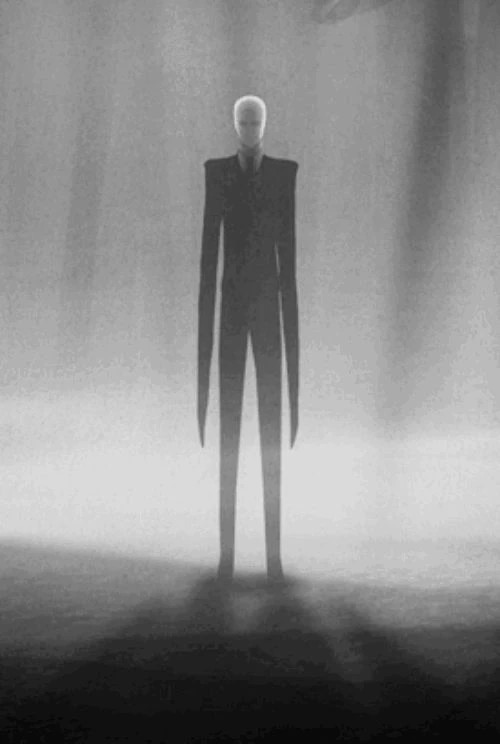 Create meme: slenderman drawing, photos of slenderman, slender man