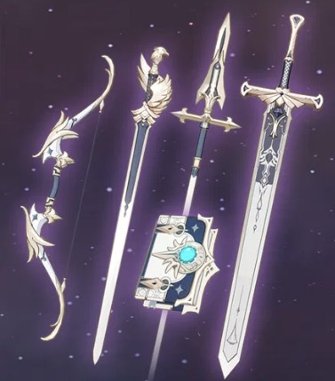 Create meme: sword, one-handed weapon, One-handed swords Genshin impact 5 stars