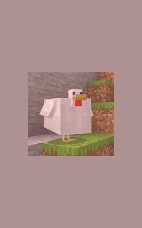Create meme: chicken from minecraft, chicken minecraft, minecraft duck