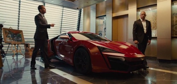 Create meme: lykan hypersport in the fast and the furious 7, fast 7, W motors lykan Hypersport fast and furious 7