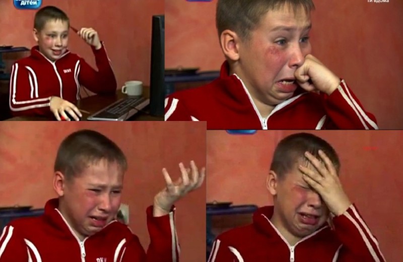 Create meme: Sashko Fokin memes, crying boy meme, The crying boy sashko meme