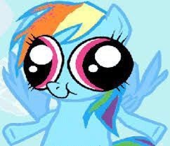 Create meme: rainbow dash pony, rainbow dash eye color, rainbow animation meme