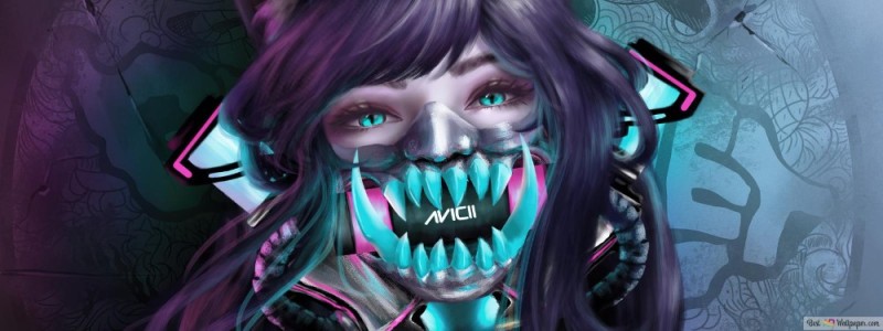 Create meme: cyberpunk masked girl, mask cyberpunk, girl mask
