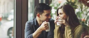 Create meme: date, perfect date pictures, a man and a girl over coffee