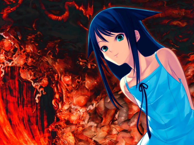 Create meme: anime girl, drawings anime, saya no uta 2